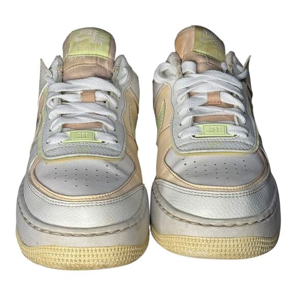 Nike Air Force 1 Shadow Women’s Size 8 White Vanilla Layered Platform Sneakers - Picture 2 of 8